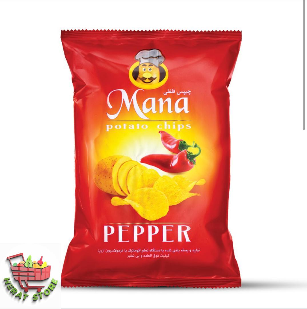 چیپس بزرگ فلفلی مانا