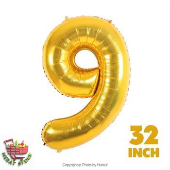 بادکنک فویلی طلایی نه