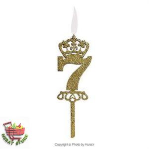 تاپر روی کیک هفت