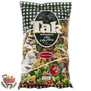 ماکارونی پروانه یی سبزیجات