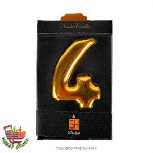 شمع آبکاری طلایی چهار