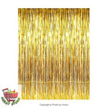 پرده متالایز طلایی