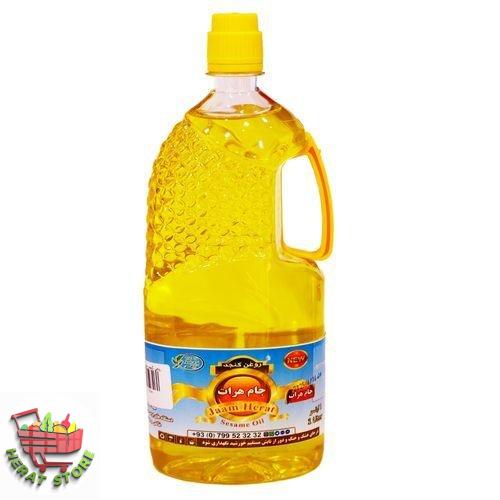 روغن کنجد جام یک لیتر