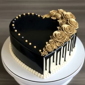 کیک عروسی قلبی